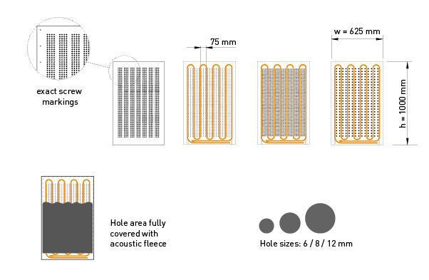 placi perforate plafon acustic racire incalzire